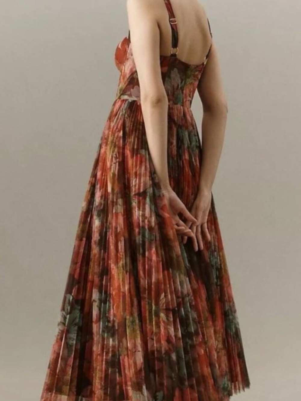 Anthropologie Hutch Willa Sleeveless Tulle Maxi Dress Size 16W - Picture 3 of 7